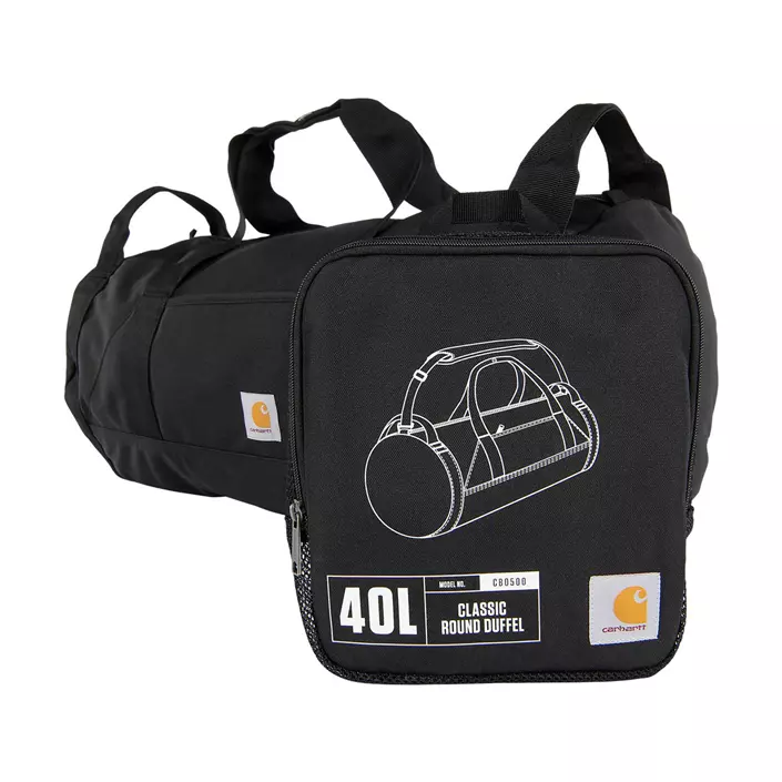 Carhartt Classic duffelbag 40L, Black, Black, large image number 6
