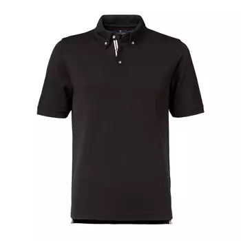 C55 Munich Sportwool button-down polo shirt, Black
