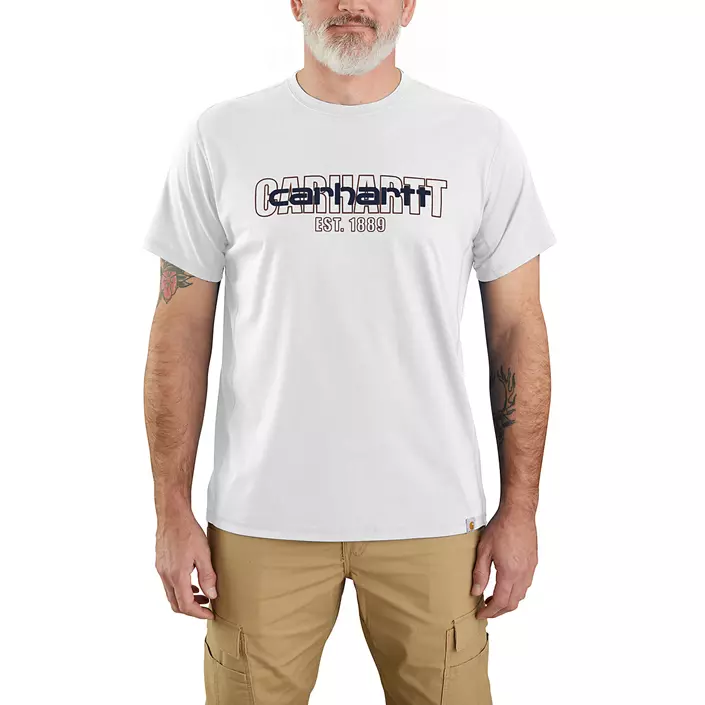 Carhartt Force Logo Graphic T-shirt, Malt, large image number 1