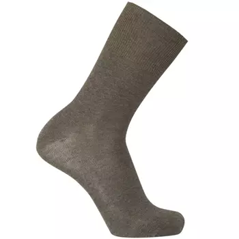 Klazig socks without elastic, Dark sand melange