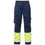 Fristads work trousers 213, Marine/Hi-Vis yellow