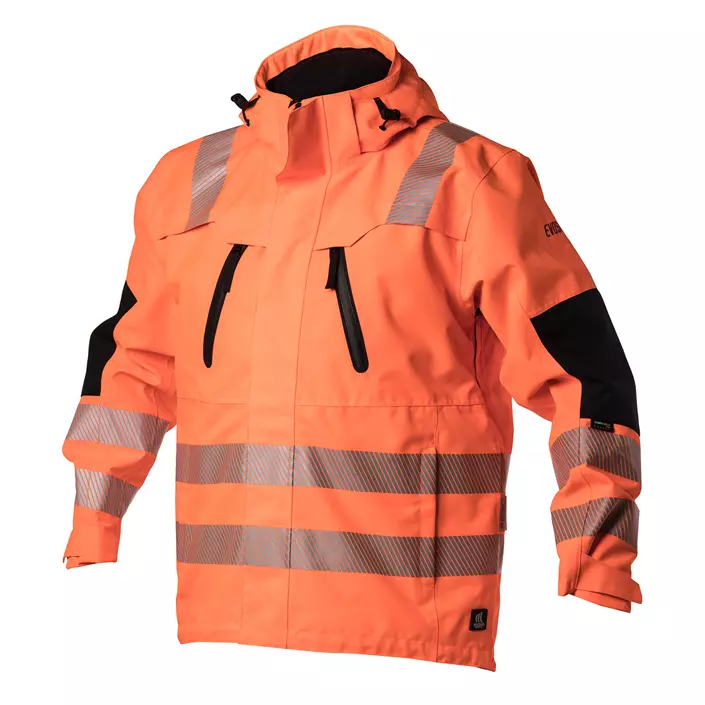Viking Rubber Evosafe shell jacket, Hi-Vis Orange/Black, large image number 0