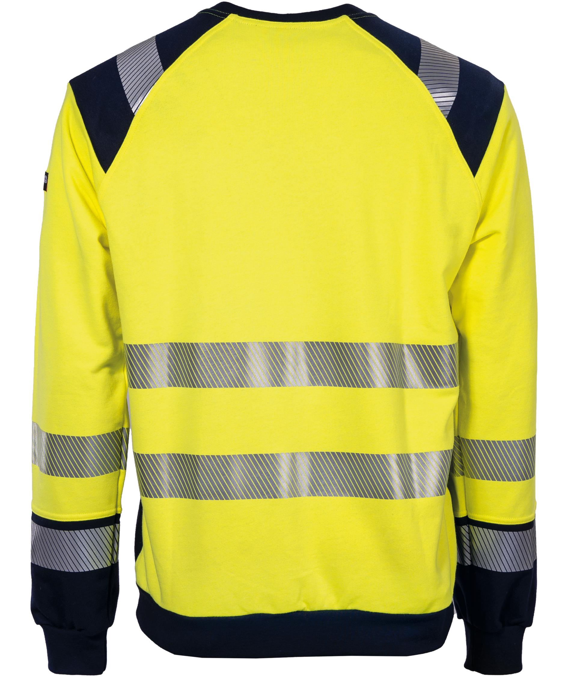 Tranemo FR sweatshirt, Hi-Vis yellow/marine