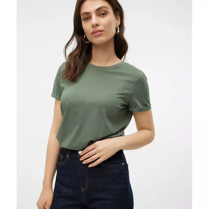 Vero Moda VMPAULA T-shirt, Laurel Wreath, large image number 1