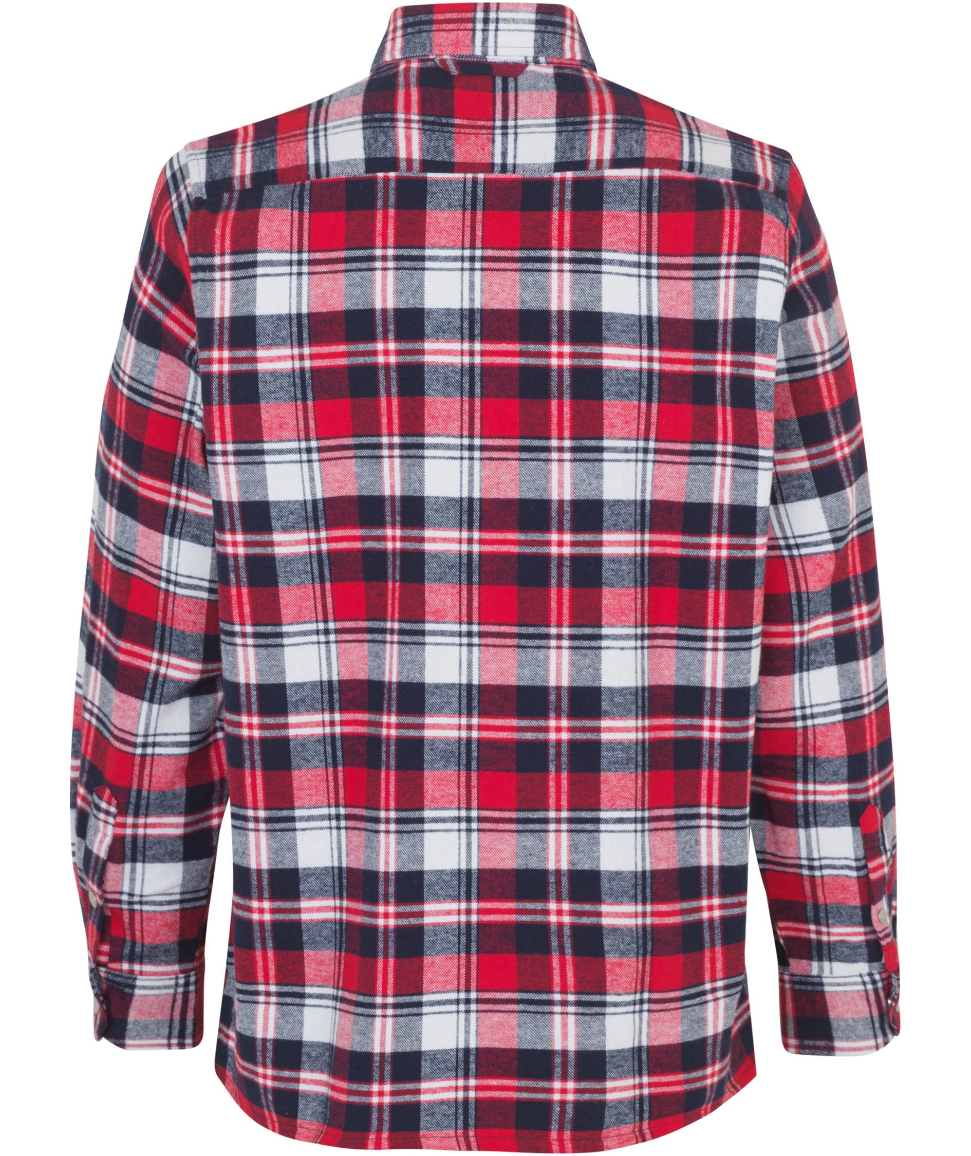 ID Green Leaf flanellskjorta, R&ouml;d