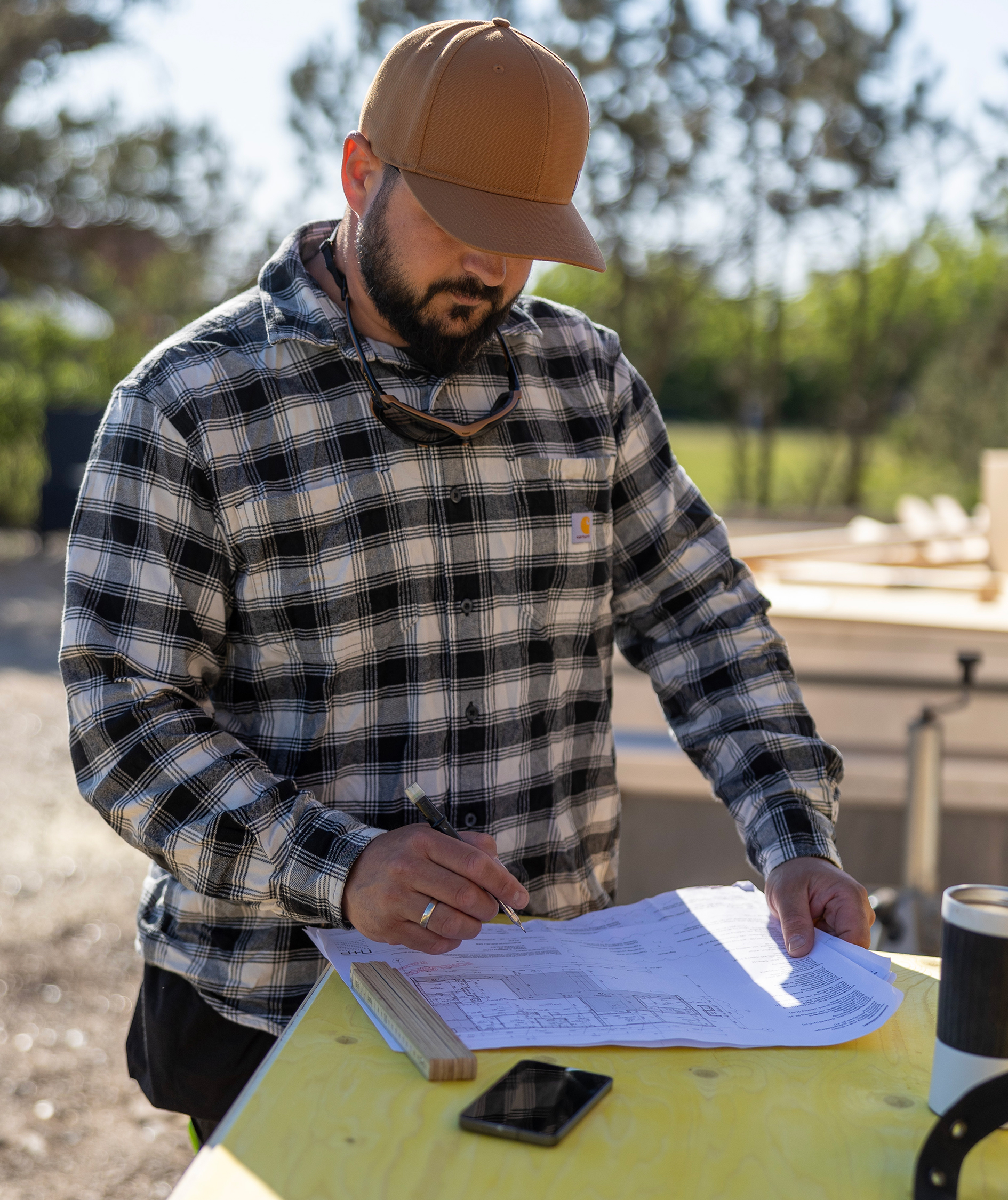 Carhartt Midweight Flanellhemd, Malz, large image number 4