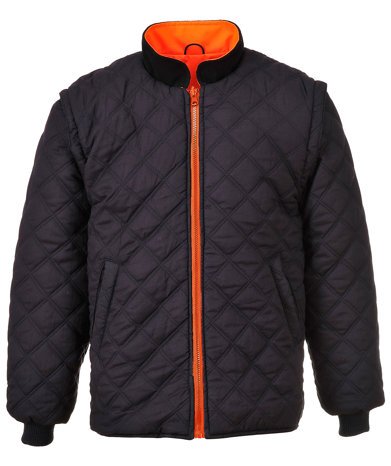 Portwest 7-in-1 parka, Hi-vis Orange/Marine, large image number 2