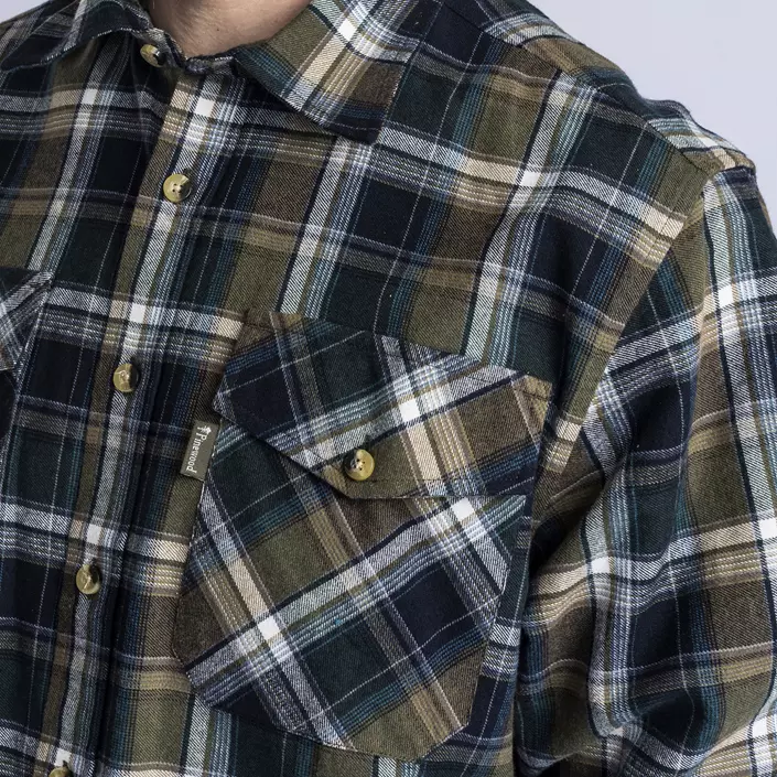 Pinewood Härjedalen regular fit flannel skovmandsskjorte, Green/Navy, large image number 4