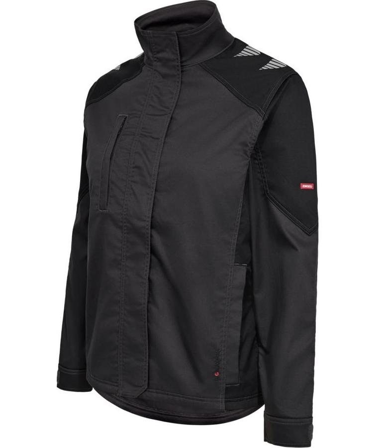 Engel Galaxy dame arbejdsjakke, Antracitgr&aring;/Sort, large image number 2