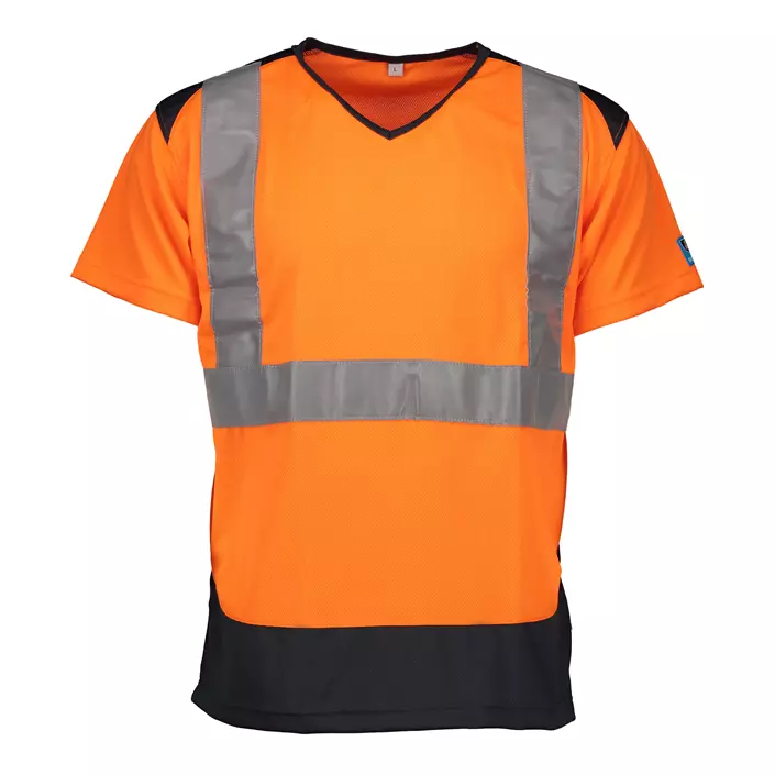 SIOEN Cortic T-shirt, Varsel orange/Grå, large image number 0