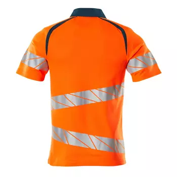 Mascot Accelerate Safe polo shirt, Hi-Vis Orange/Dark Petroleum