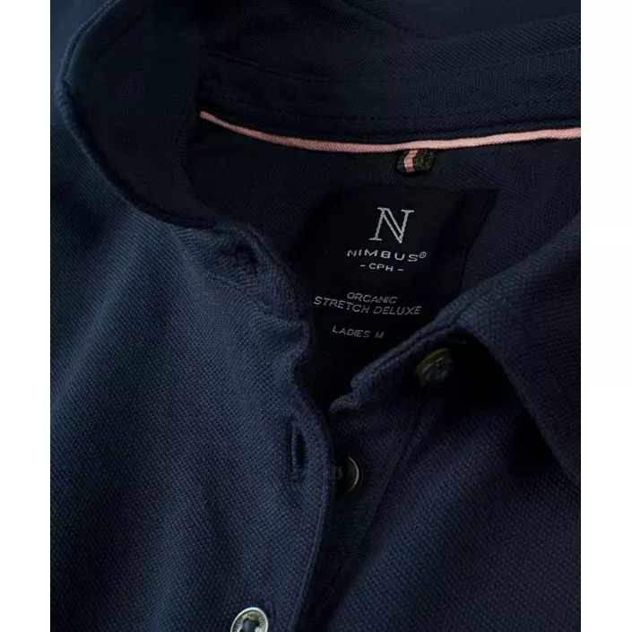 Nimbus Carlington langermet dame polo T-skjorte, Navy, large image number 2