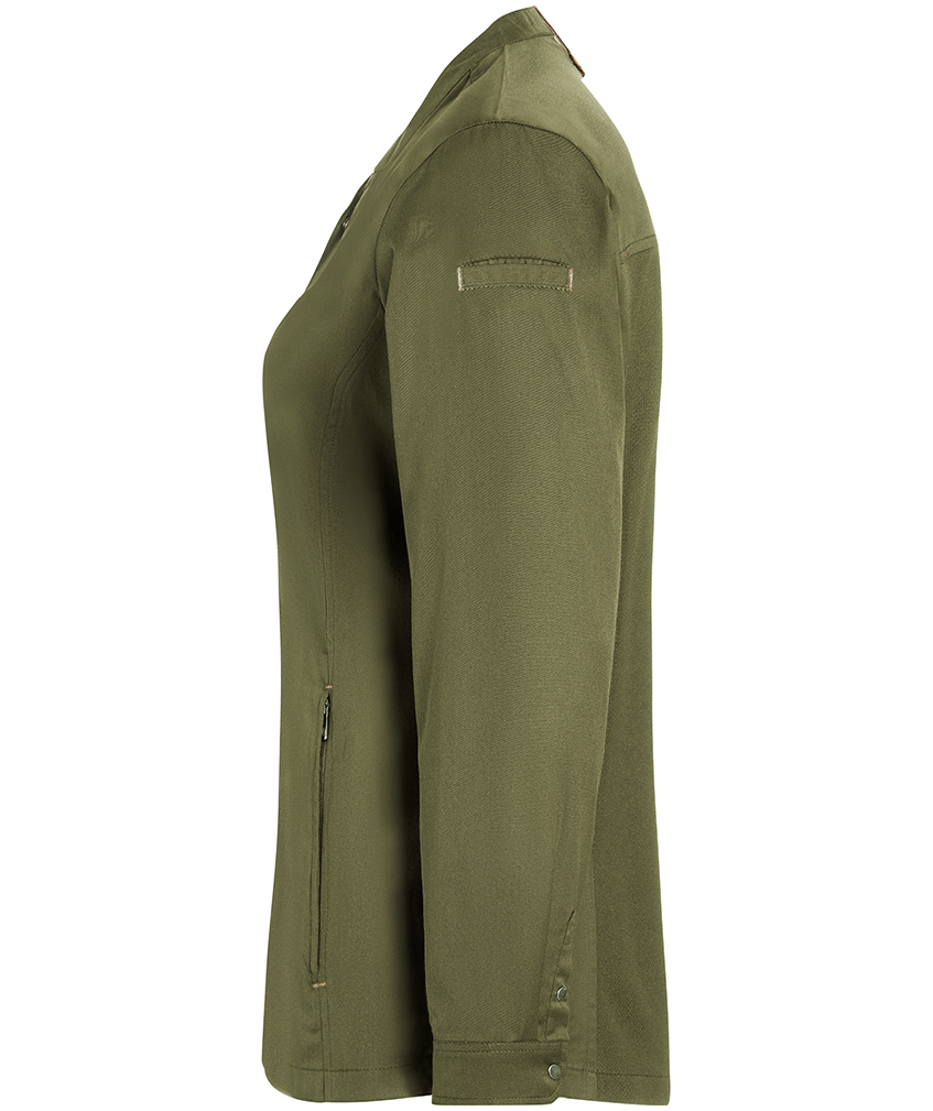 Karlowsky Green-Generation women's chefs jacket, Moss green, large image number 3