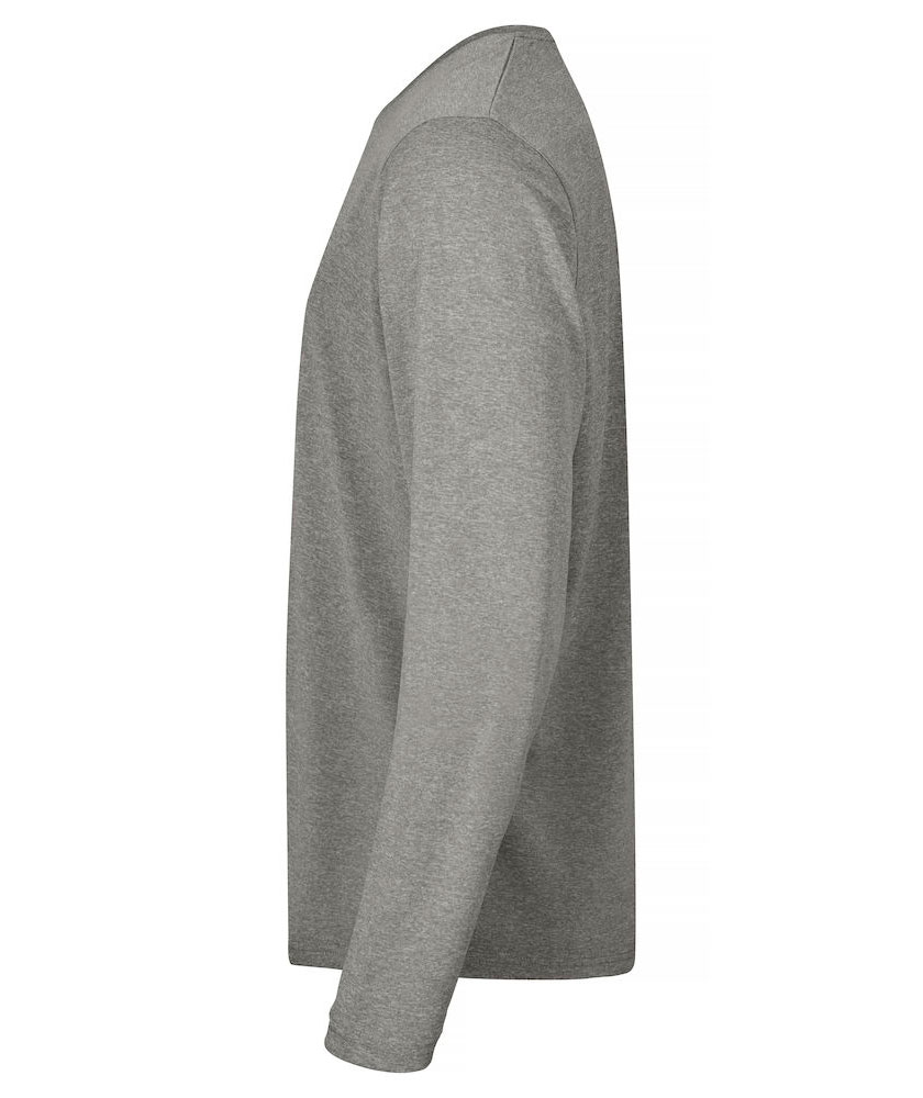 Clique Basic Active-T long-sleeved T-shirt, Grey melange, large image number 2