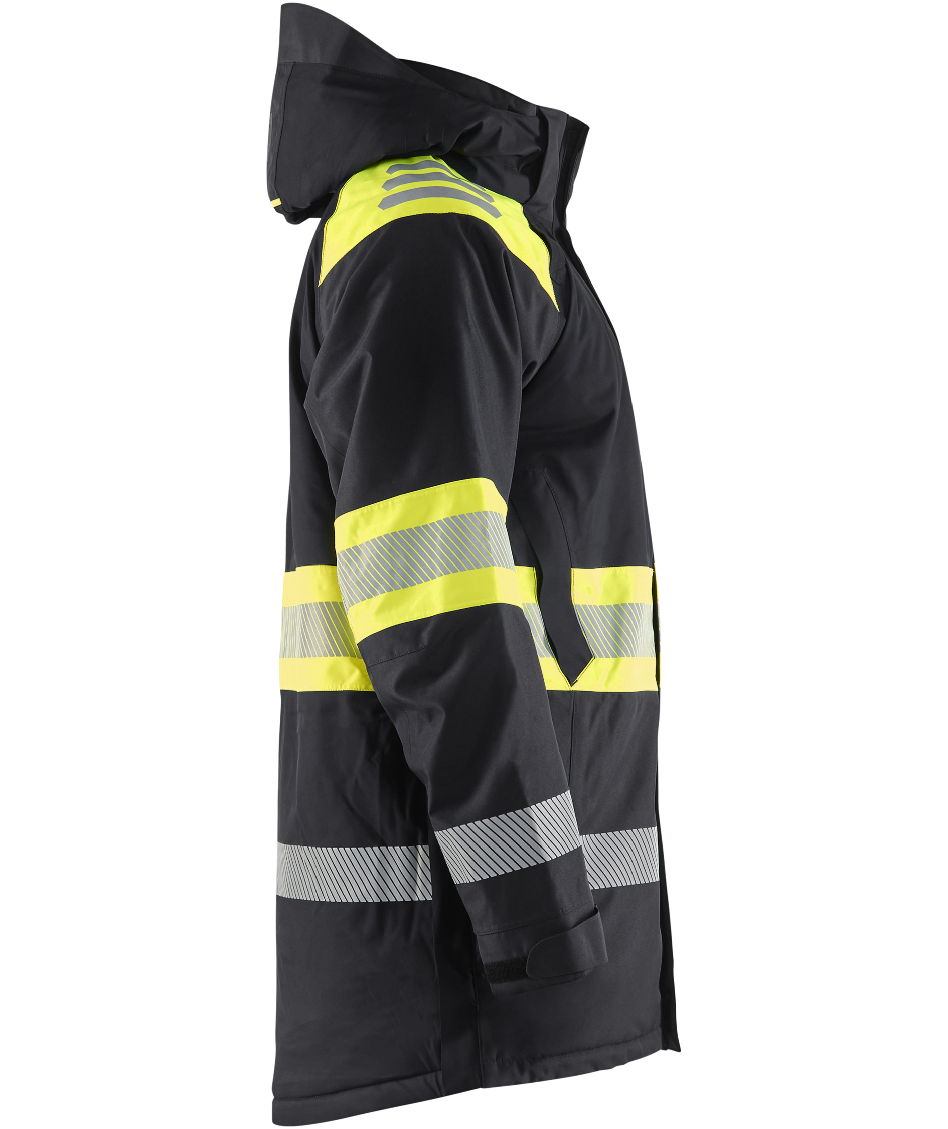 Bl&aring;kl&auml;der winter parka, Black/Hi-Vis Yellow, large image number 3