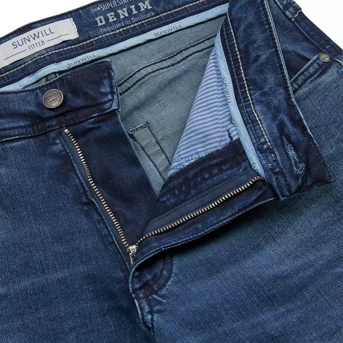 Sunwill Super Stretch Fitted Jeans, Light used wash, large image number 2