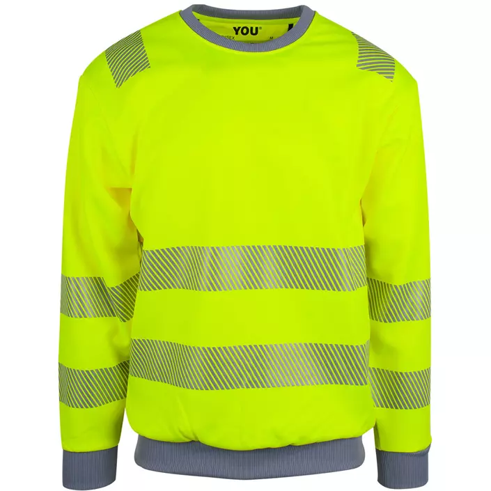 YOU Trelleborg  sweatshirt with reflectors, Hi-Vis Yellow, large image number 0