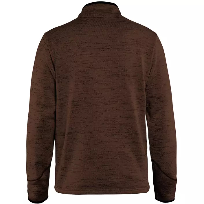 Blåkläder strikket sweatshirt half zip, Brun/Sort, large image number 1