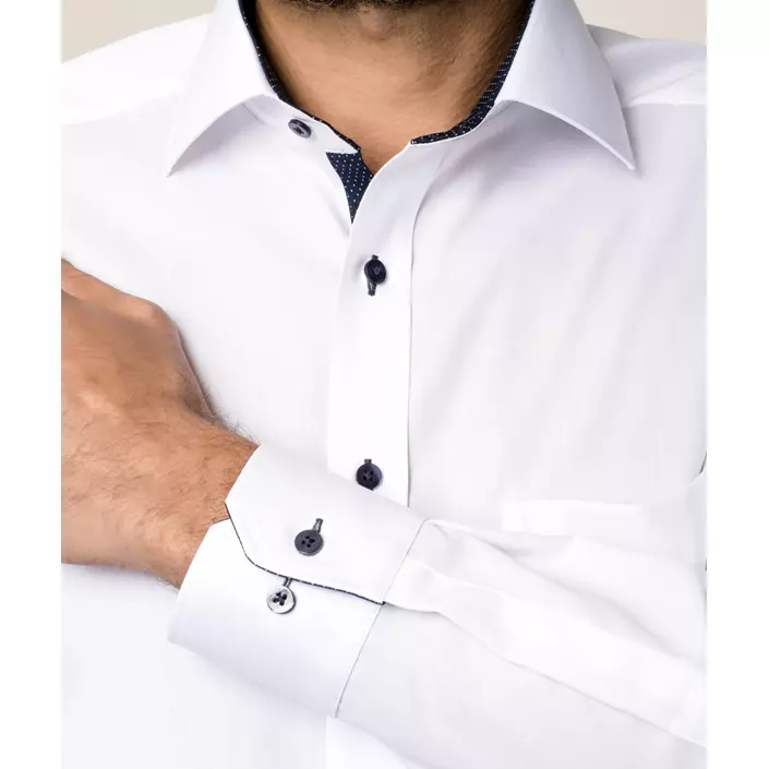 Eterna Fein Oxford Comfort fit skjorta, White, large image number 4