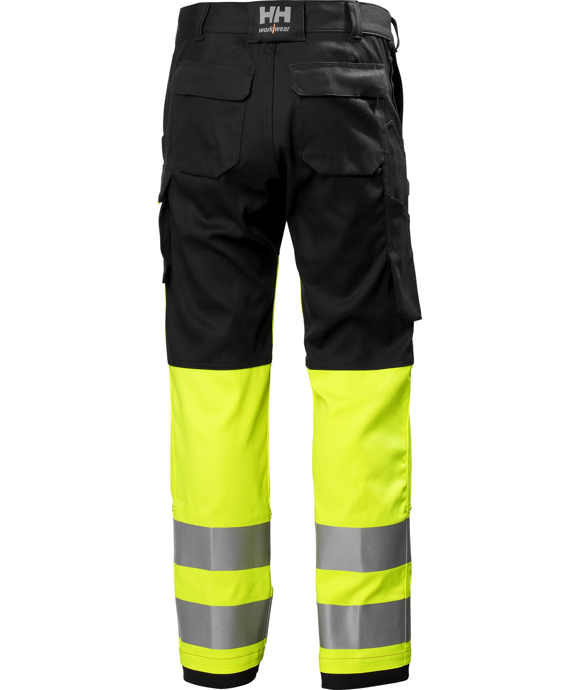 Helly Hansen Fyre work trousers, Hi-vis yellow/Ebony, large image number 2