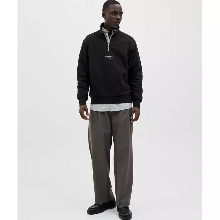 Jack & Jones JJESOHO half zip, Black, large image number 6