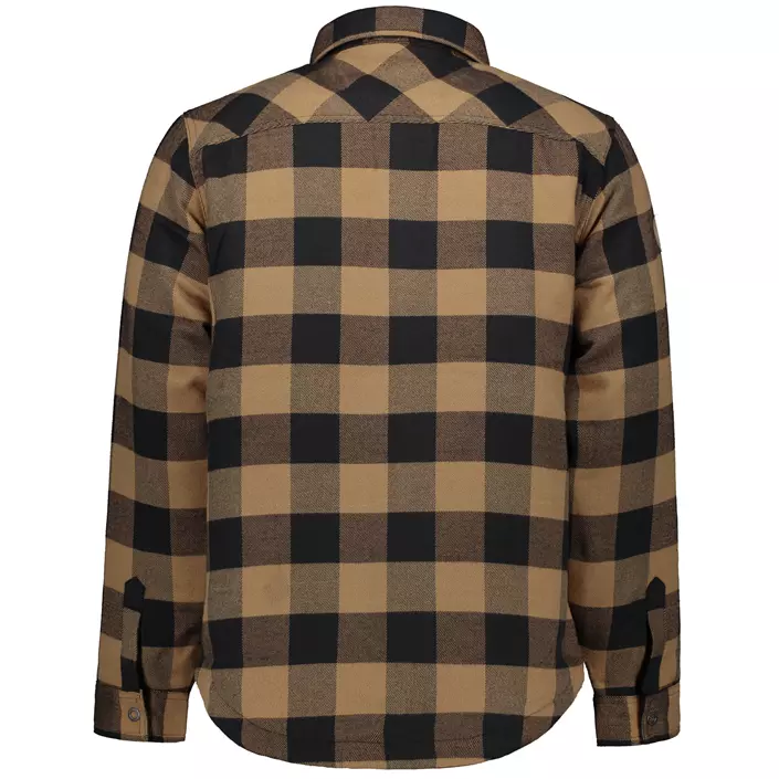 Westborn foret flannel skjortejakke, Camel/Black, large image number 3