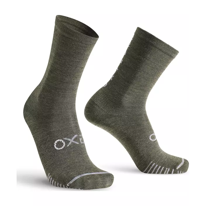 Oxyburn Thermo Team socks with merino wool, Armygreen, large image number 0