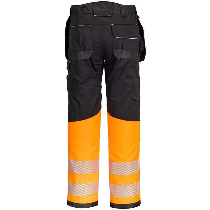 Portwest PW3 craftsmens trousers, Hi-Vis Orange/Black, large image number 1