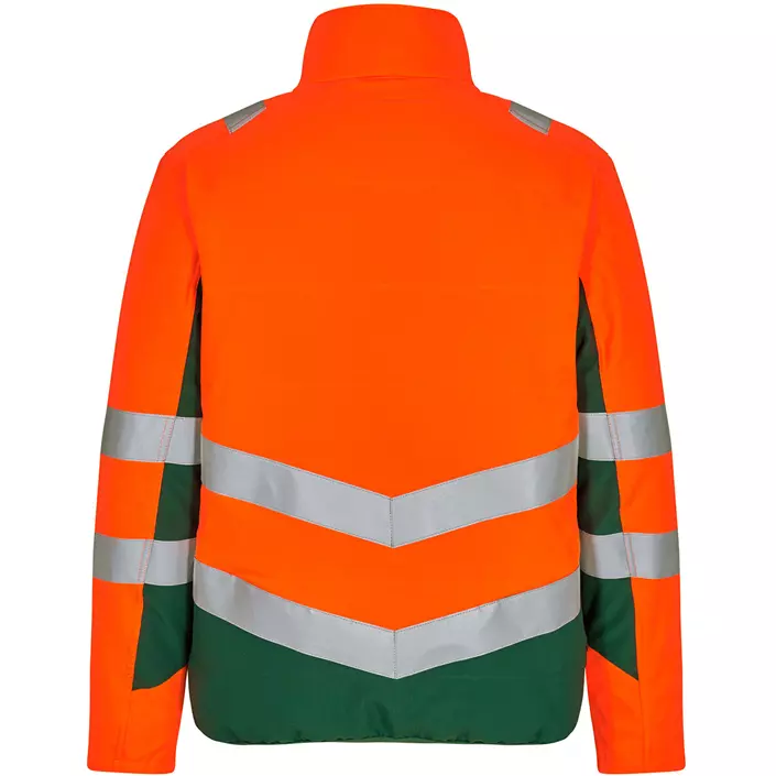 Engel Safety quiltet jakke, Hi-vis Orange/Grøn, large image number 1