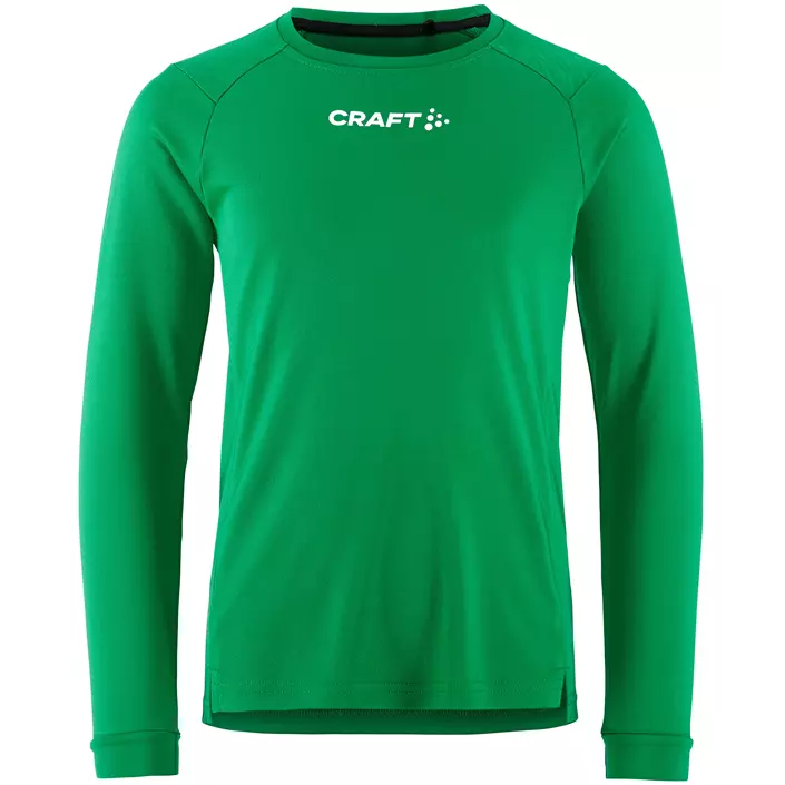 Craft Rush langermet T-skjorte for barn, Team green, large image number 0