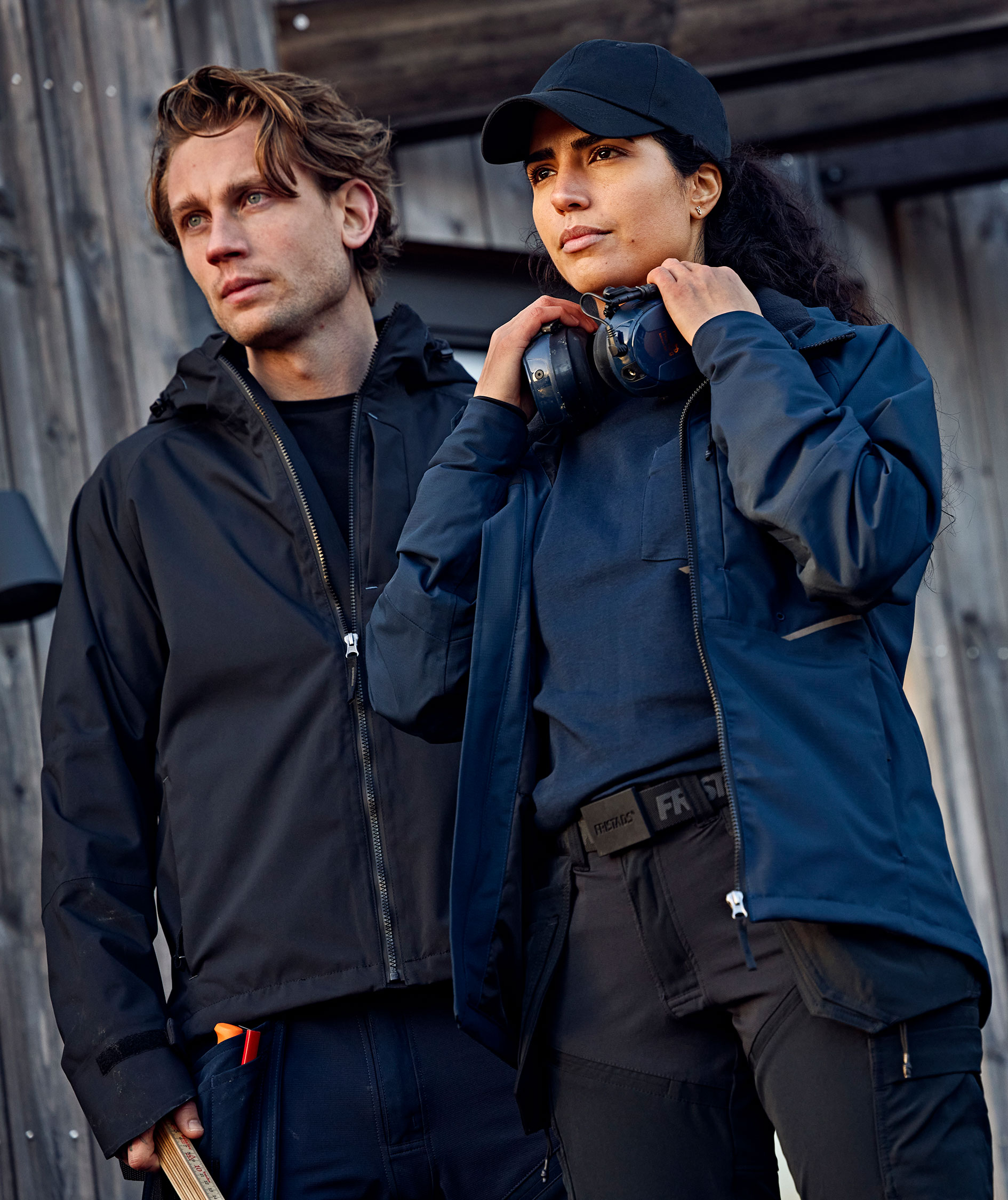 Fristads skaljacka 4981 GLS full stretch dam, M&ouml;rk Marinbl&aring;, large image number 4