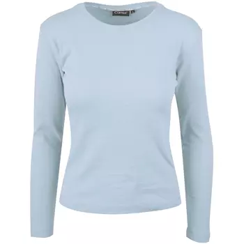 Camus Biarritz women's long-sleeved Interlock T-shirt, Light Blue