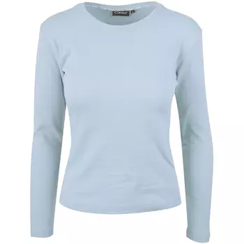 Camus Biarritz women's long-sleeved Interlock T-shirt, Light Blue