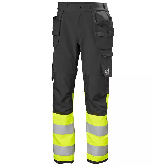 Helly Hansen Alna 4X craftsman trousers full stretch, Hi-vis yellow/Ebony, large image number 0