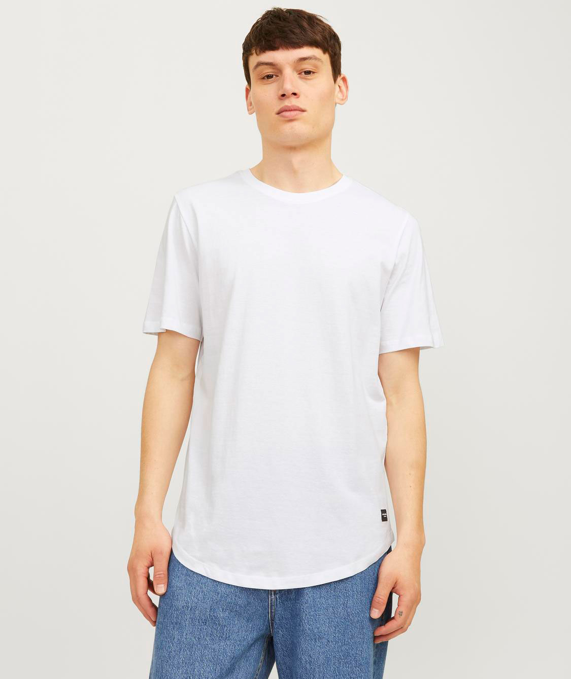 Jack & Jones JACJENS 5-pak T-shirt, White/Black/Navy/Forest, large image number 4