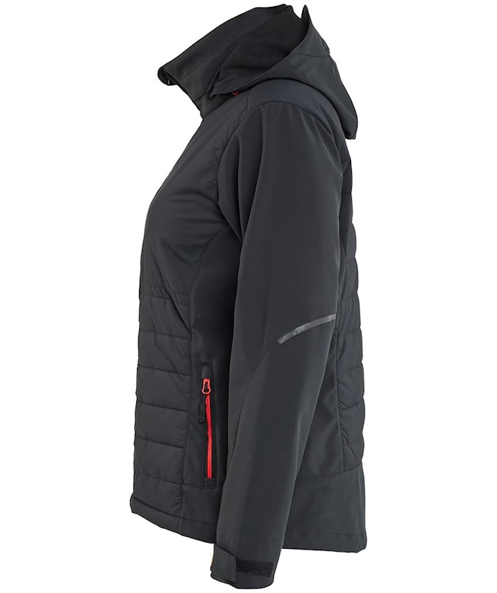 Bl&aring;kl&auml;der women's hybrid jacket, Black/Red, Black/Red, large image number 3