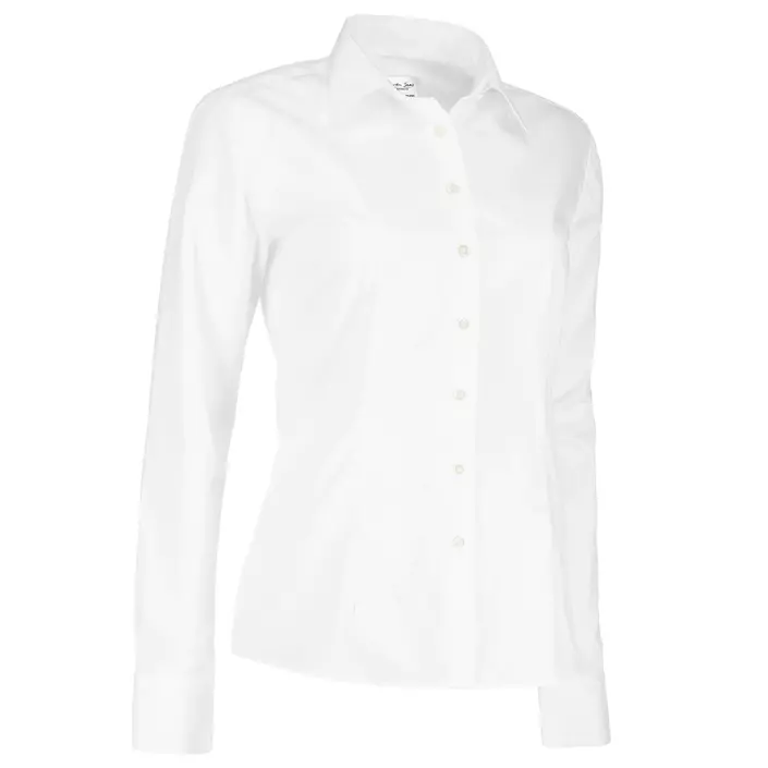 Seven Seas Poplin modern fit dameskjorte, Hvid, large image number 2