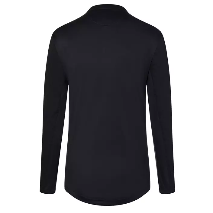 Karlowsky Performance long-sleeved Polo shirt, Black, large image number 2