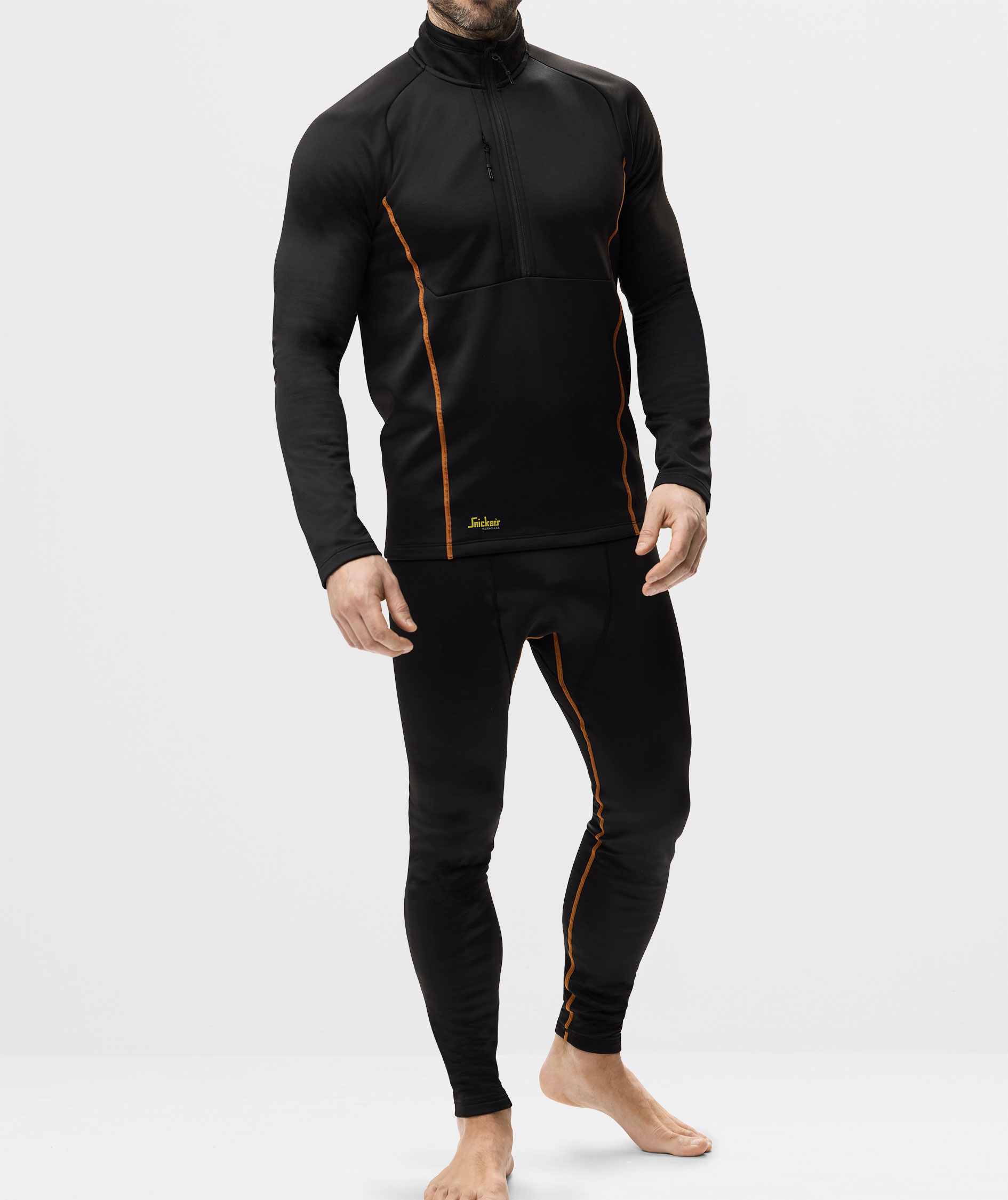 Snickers baselayer bukser 9486, Black, large image number 1