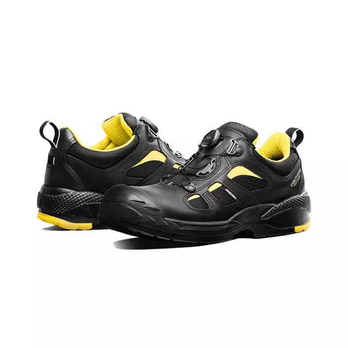 Arbesko 386 safety shoes S3, Black/Yellow, large image number 1