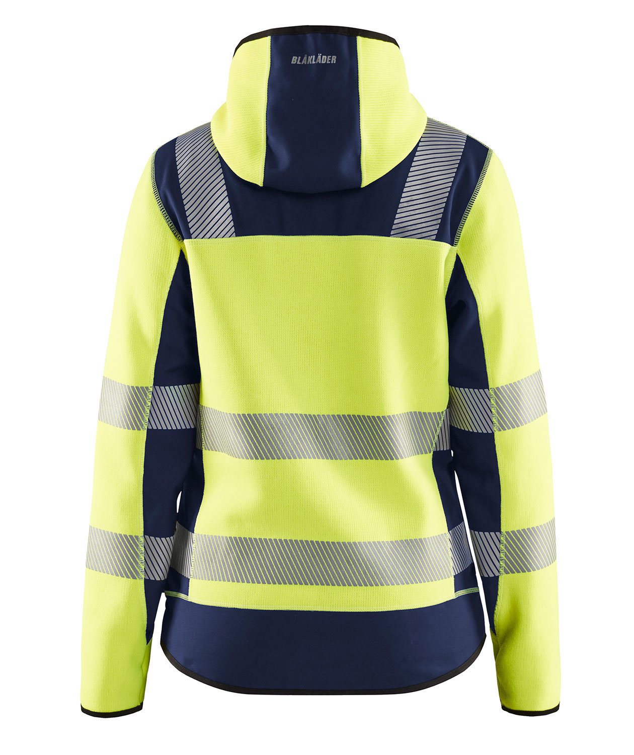 Bl&aring;kl&auml;der women's knit softshell jacket, Hi-vis Yellow/Marine, large image number 2