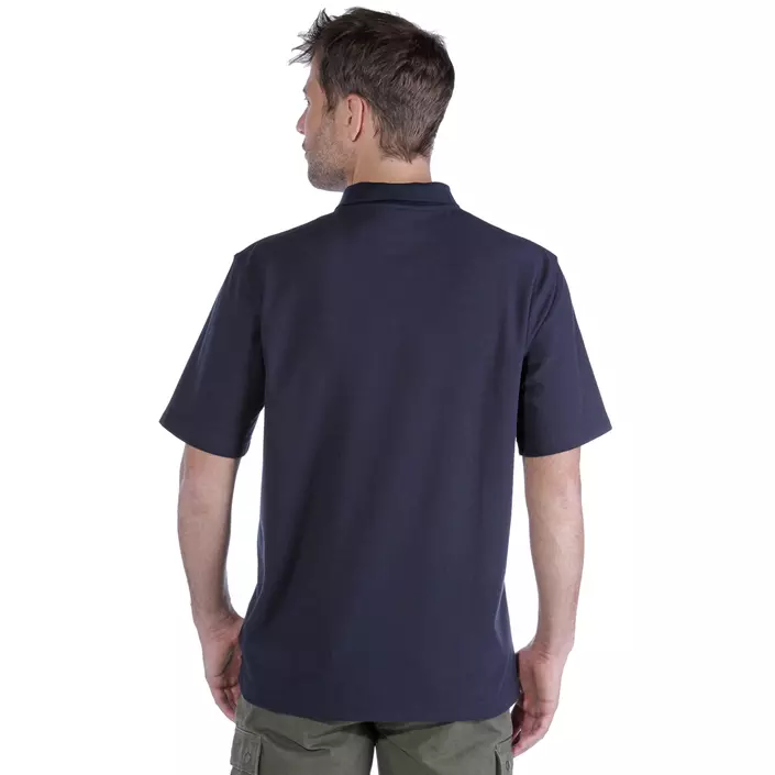 Carhartt Contractor's polo T-skjorte, Marine, large image number 2