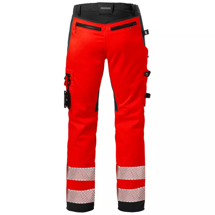 Fristads craftsman trousers 2707 PLU, Hi-vis Red/Black, large image number 1