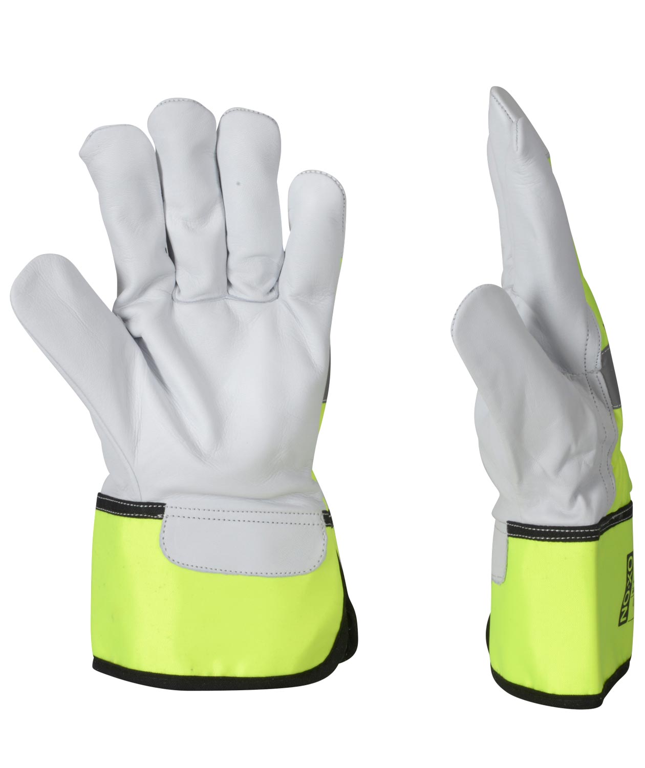 OX-ON Worker Supreme 2610 work gloves, White/Hi-vis yellow, large image number 2