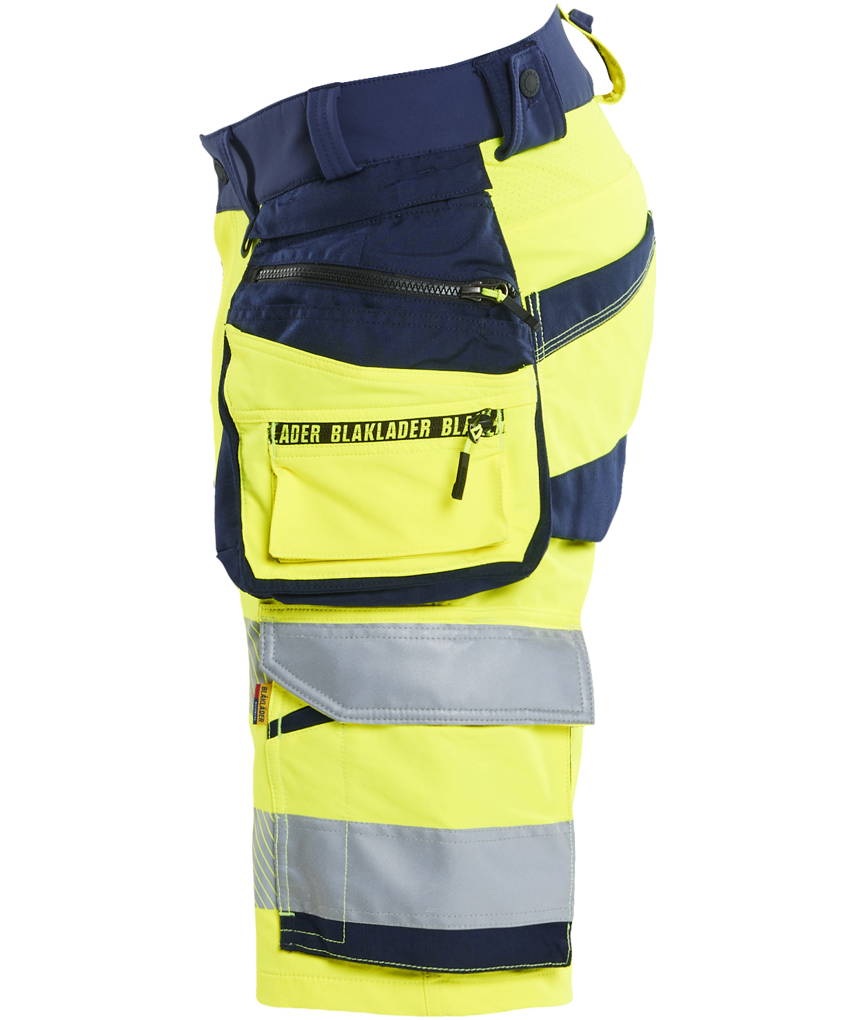 Bl&aring;kl&auml;der hantverksshorts full stretch, Varsel yellow/marinbl&aring;, large image number 3