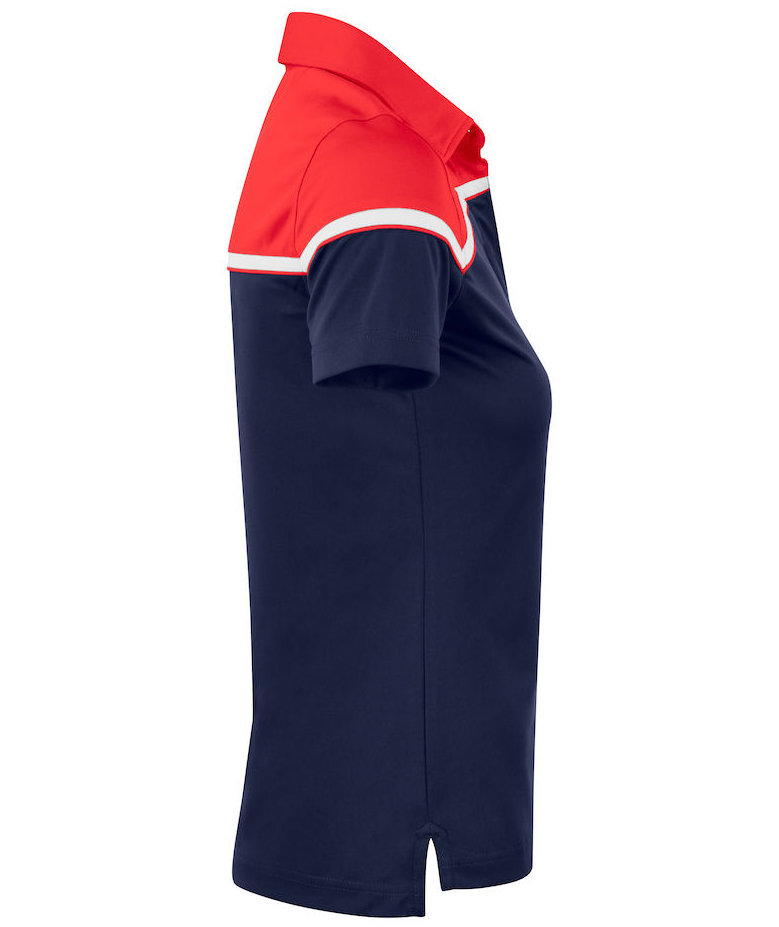 Cutter & Buck Seabeck pik&eacute;tr&ouml;ja dam, M&ouml;rk Navy/R&ouml;d, large image number 2