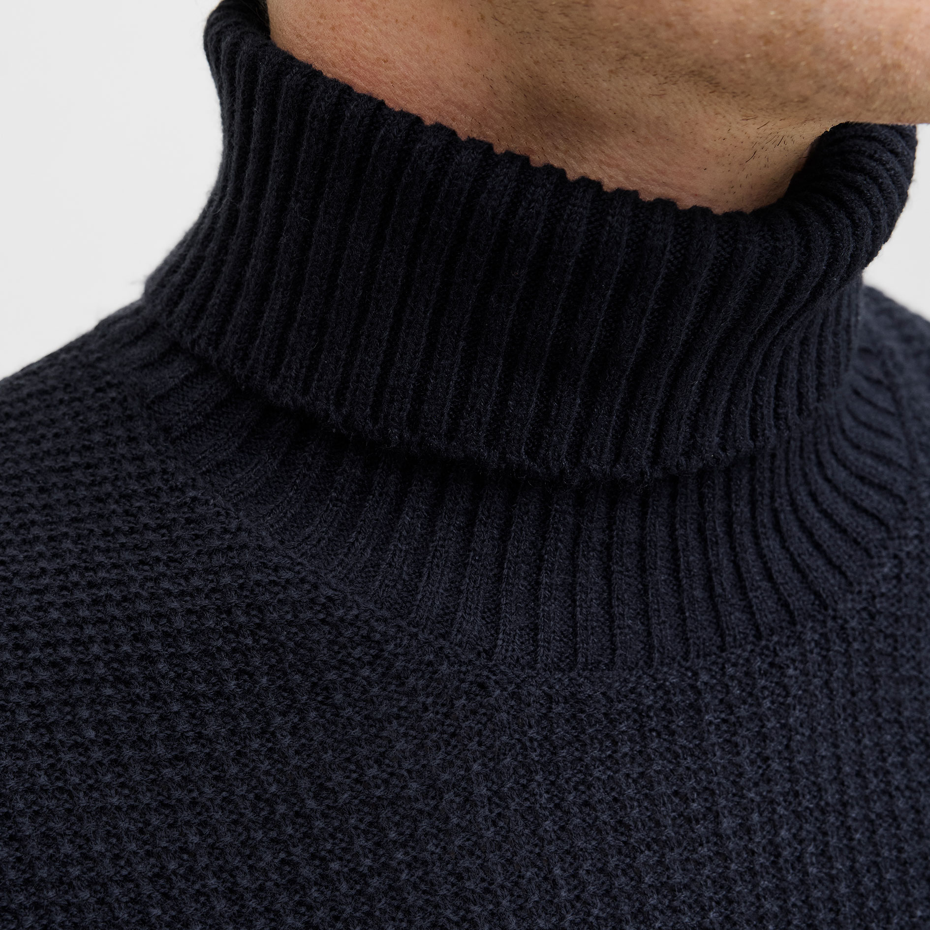 Jack & Jones JJROY rullekrave striktr&oslash;je, Sky Captain, large image number 4