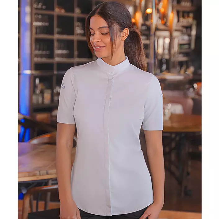 Karlowsky DIAMOND CUT® Avantgarde kortärmad kockjacka dam, Silver Grey, large image number 1