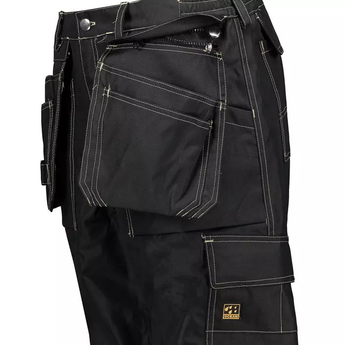 Ocean Medusa craftsman trousers, Black, large image number 2