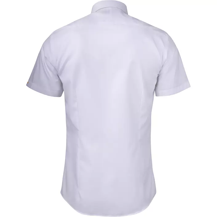 J. Harvest & Frost Twill Yellow Bow 50 Slim fit kortærmet skjorte, White , large image number 1